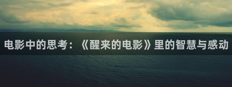 4680青苹果影视：电影中的思考：《醒来的电影》里的智慧与感动